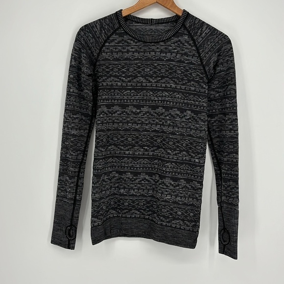 Lululemon Rest Less Tight Knit Pullover in Heathered Black Women’s Size 6 - Picture 2 of 11